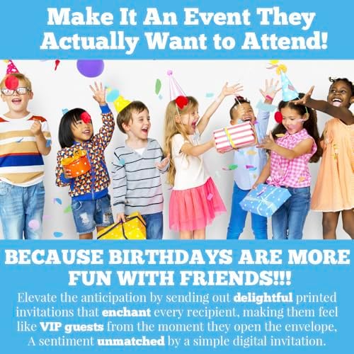 Cosmic Bowling Party Invites 20 5x7 Fill In Cards