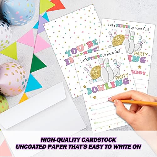Strike Up Some Fun Bowling Party Invitations 20 Sets