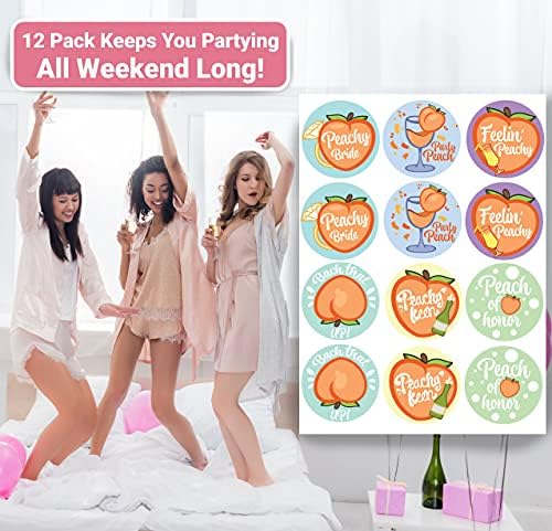 ELLOPI 12Pc Glossy Savannah Bachelorette Stickers