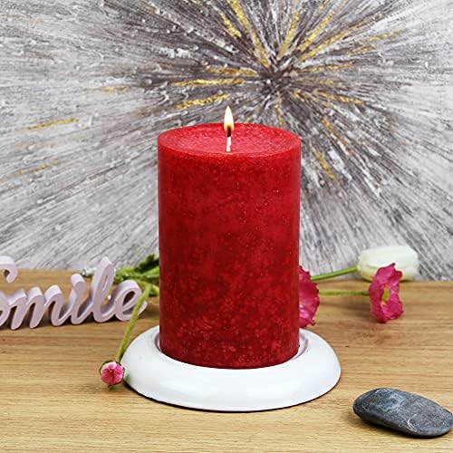 6 Inch Apple Crisp Scented Pillar Candle 1