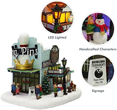 Moments In Time Christmas Village Building with LED Lights and Music