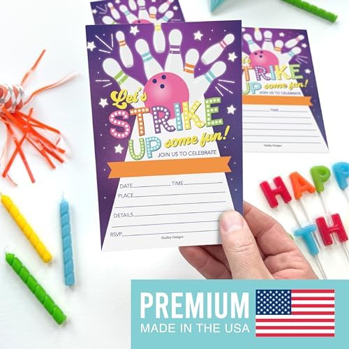 Hadley Designs 15 Birthday Invitations for Boys and Girls