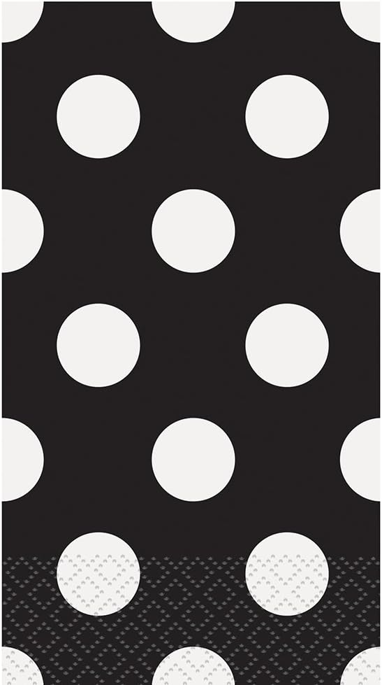16 Black Polka Dot Napkins for Parties