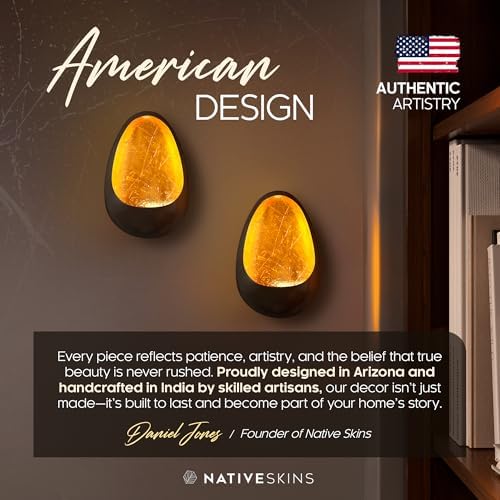 NativeSkins Ember Wall Candle Sconce Set of Two