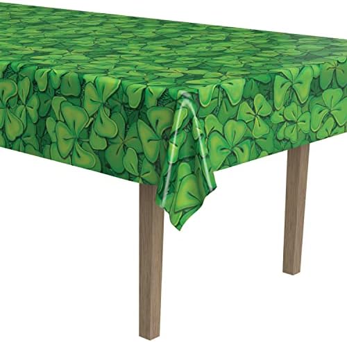Beistle Shamrock Table Cover for St Patricks Day