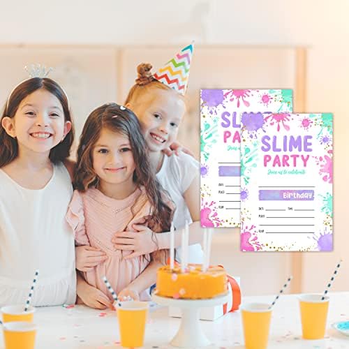 LWBEO Art Birthday Invites with Envelopes