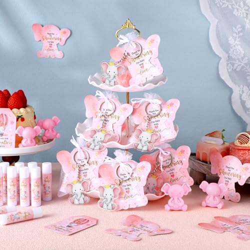 Dansib Baby Shower Favors Keychain Pack for Boys Girls