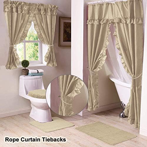 Curtain Tiebacks Ropes 4pcs Handmade Beige Holdbacks