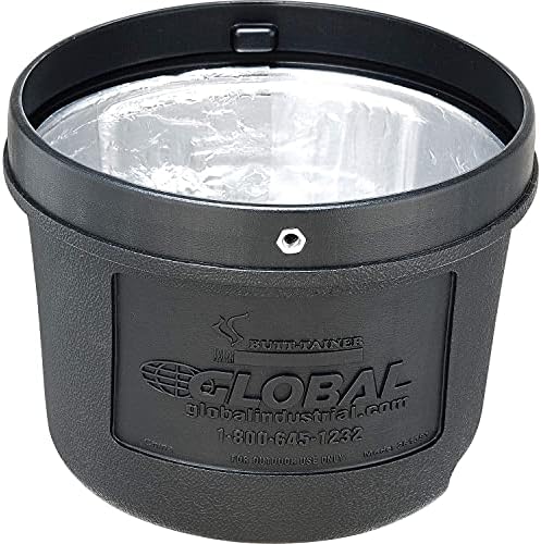 Global Industrial Outdoor Patio Ashtray with Round Base and 15 Gallon Capacity