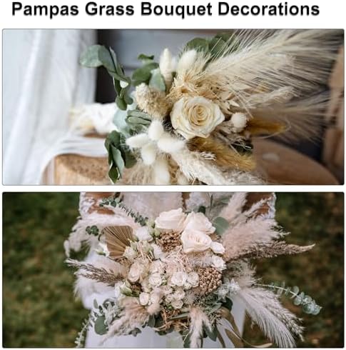 MECCANIXITY 30PCS Artificial Pampas Grass Decor 61cm