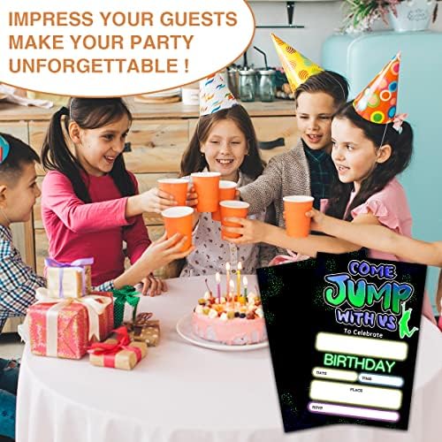 Come Jump With Us Birthday Invite 4x6 Double Sided