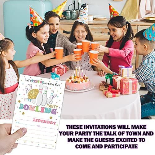 Strike Up Some Fun Bowling Party Invitations 20 Sets