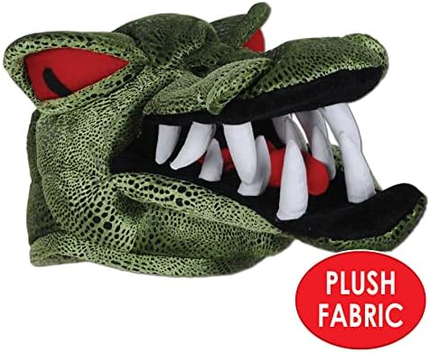 Beistle Plush Crocodile Headwear for Halloween
