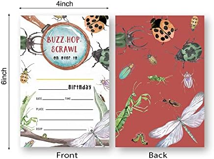 Bunch Of Bugs Birthday Invitations For Boys