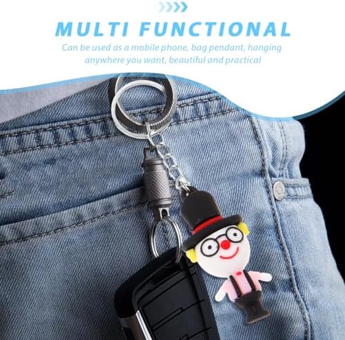 Operitacx 12 Pack Clown Keychain Pendants