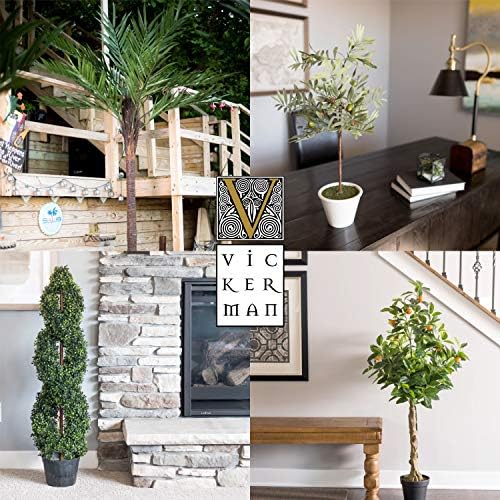Vickerman 4 Artificial Green Smilax Bush with Decorative Container