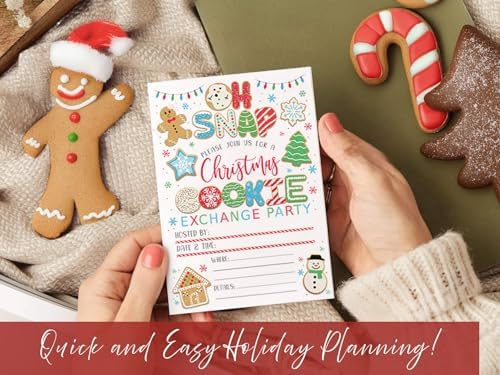 Main Event Prints Cookie Exchange Party Invitations