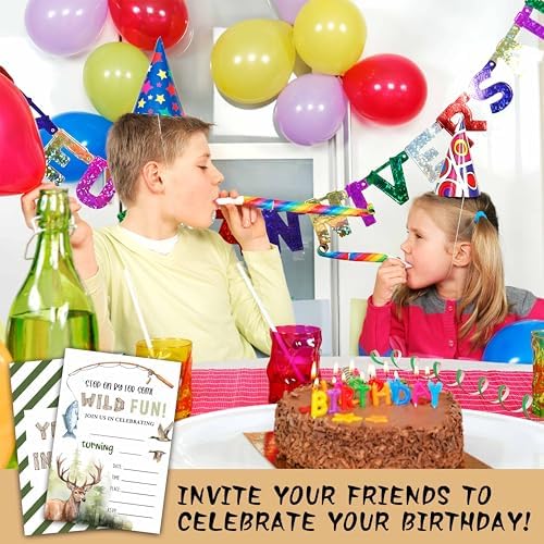 Hunting Birthday Invitations for Boys Girls
