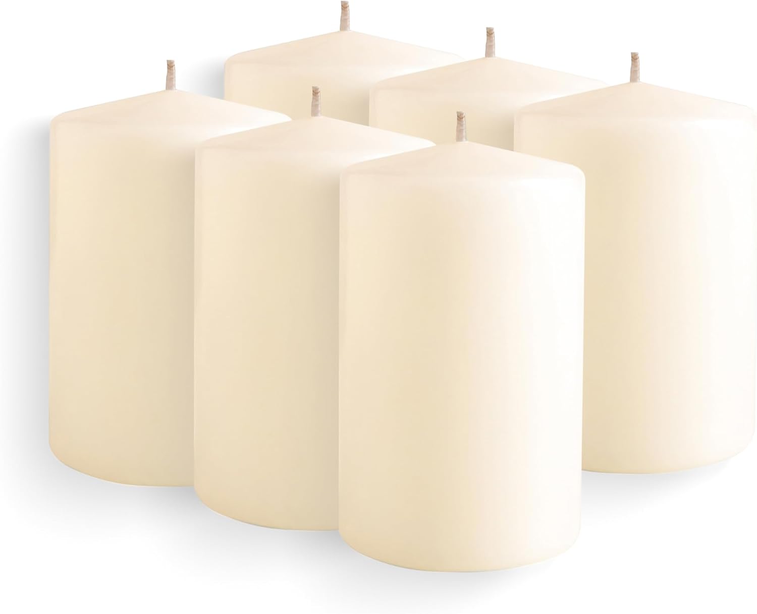 Simply Soson Ivory Pillar Candles Set of 6