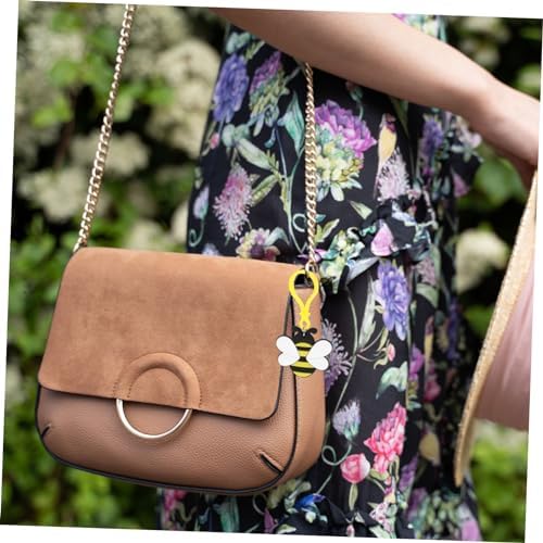 12pcs Cute Bee Keychain Set for Bags and Backpacks