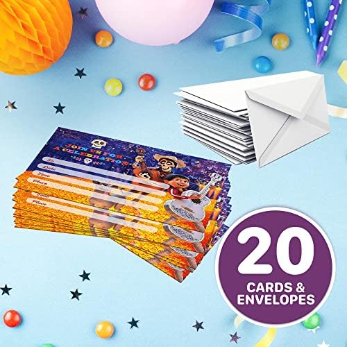 Set of 20 Fiesta Memories Happy Birthday Invites with Envelopes