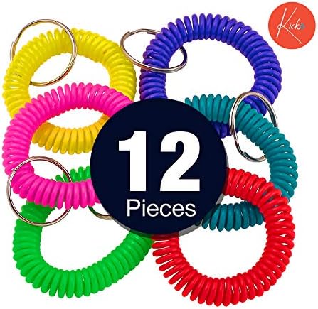 Kicko 25 Inch Spiral Keychain 12-Pack