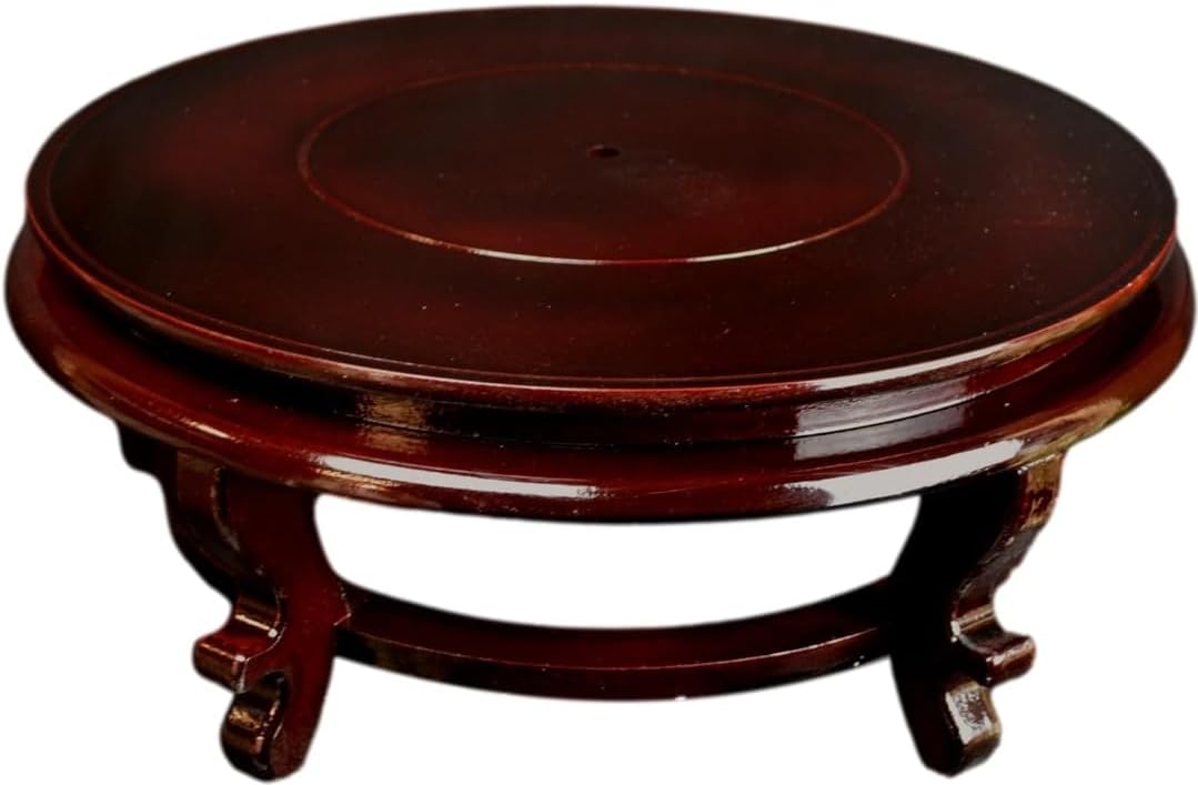 Festcool Wooden Fishbowl Display Vase Stand 16 Inch