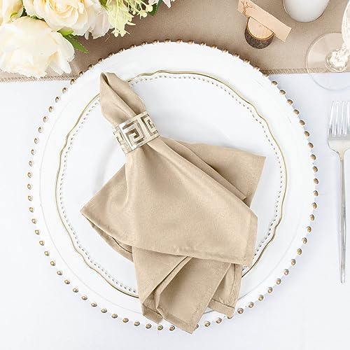 50 pcs 17 Inch Nude Napkins for Wedding Events