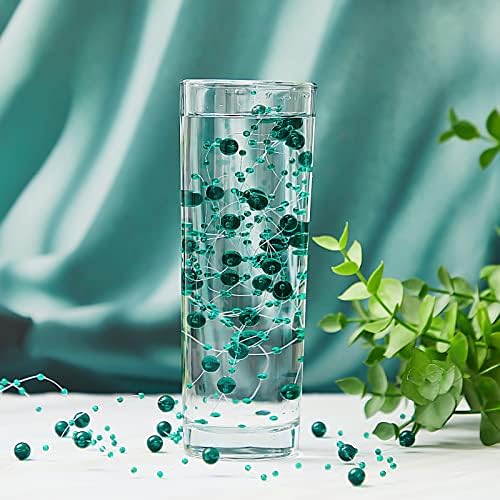 Tondiamo 24 Pcs Clear Green Artificial Pearl Garland String Decorations