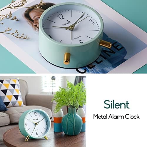 4 Inches Super Silent Alarm Clock with Night Light