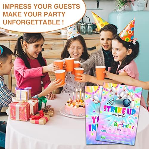 NYCTUG Neon Bowling Party Invitation Set