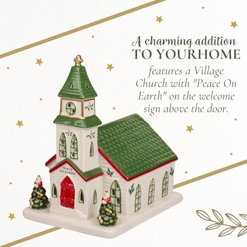Spode Miniature Christmas Village Figural Decoration with LED Light
