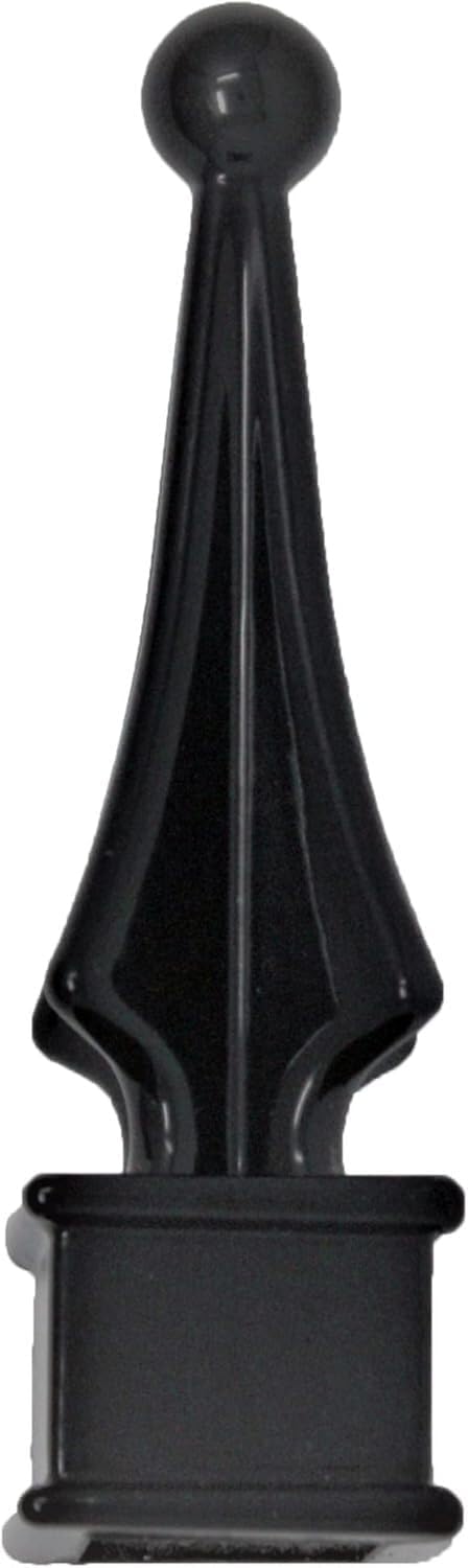 Fence Finial Toppers for Square Posts Black Polypropylene 50 Pack