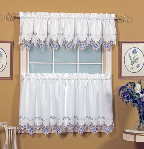 Todays Curtain Verona Reverse Embroidery Valance 14 In