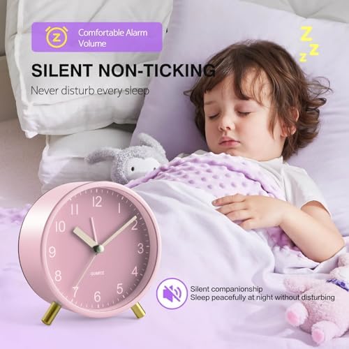 YouJabz Analog Alarm Clock for Girls and Kids