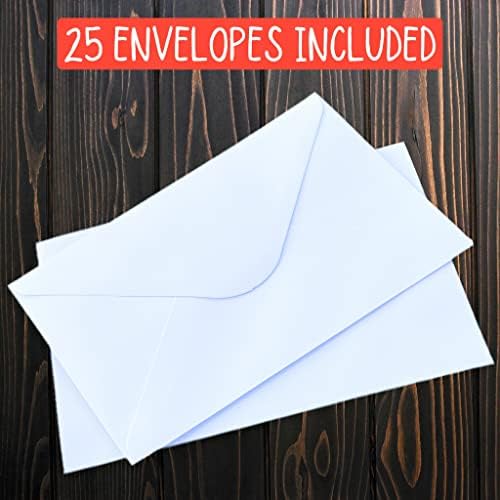 QualityVibe 25 Black Gold Invitations With Envelopes