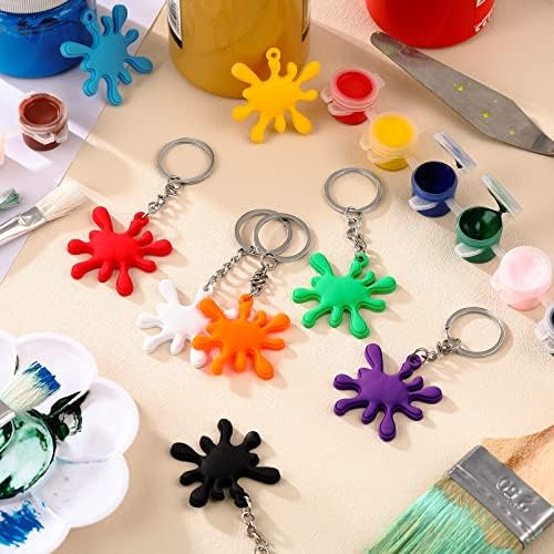 Taiyin Paint Splatter Keychains 48 Pcs Art Party Favors