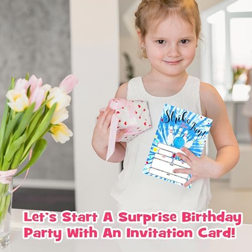 Tie Dye Birthday Invitations 20 Set With Envelopes