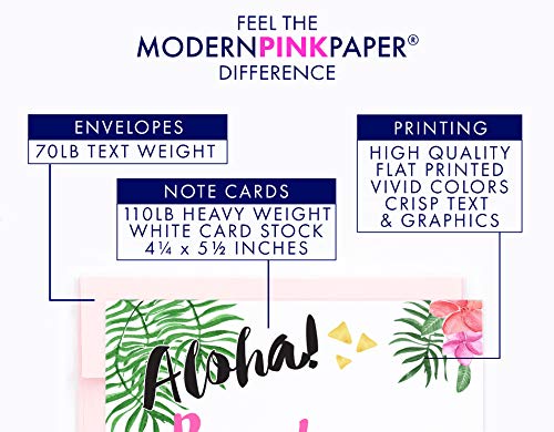 Modern Pink Winter Save the Date Cards With Envelopes