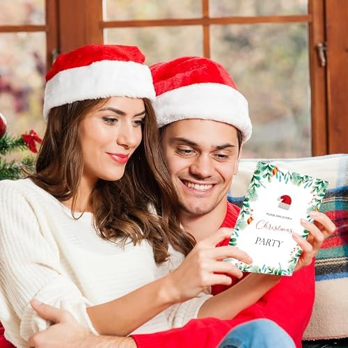 Lucleag 30 Pack Christmas Party Invitations with Envelopes