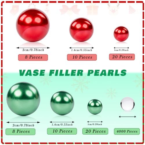 MagicLub 4118 Pcs Christmas Vase Filler Decor Set