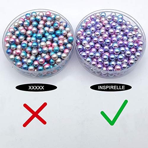 1100 pcs Gradient ABS Faux Pearls for Vase Fillers