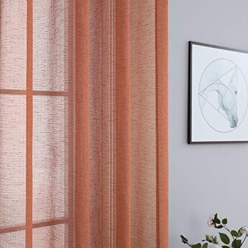 Terracotta Curtains 84 Inches Long 2 Panels Burnt Orange