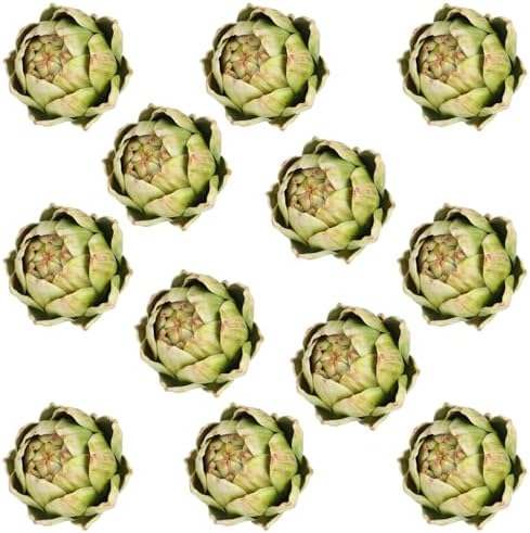 Timgle 12 Pcs Large Green Artificial Artichokes Decor