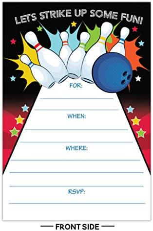 Your Main Event Prints Bowling Party Invitation Set