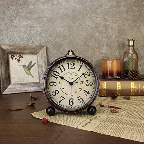 Maxspace 55 Inch Silent Desk Alarm Clock with HD Glass Face