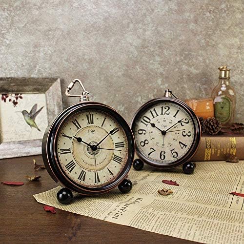 Maxspace 55 Inch Silent Desk Alarm Clock with HD Glass Face
