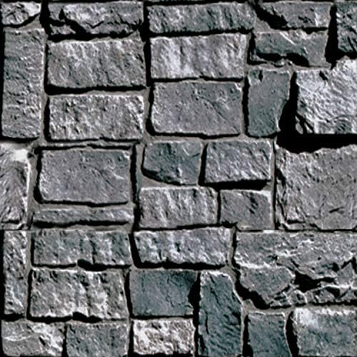Beistle Stone Wall Tablecover 54x108 Inch