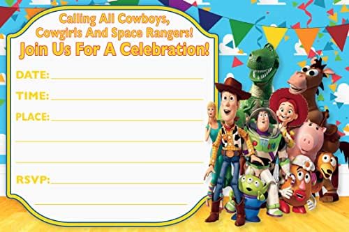 Set of 40 Classic Story Themed Birthday Invites