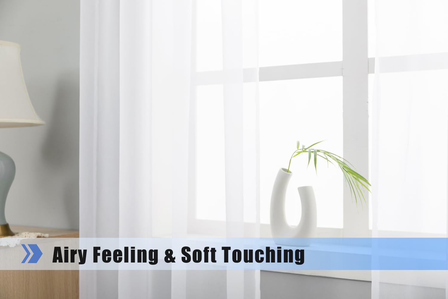 Wpm White Sheer Window Scarf Valance 38x216